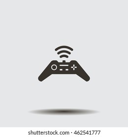 Joystick sign icon, vector illustration. Flat design style