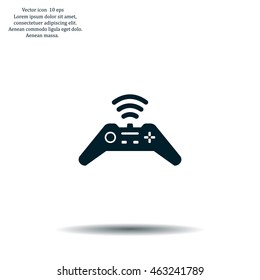 Joystick sign icon, vector illustration. Flat design style