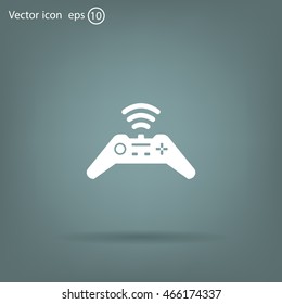 Joystick sign icon, vector illustration. Flat design style