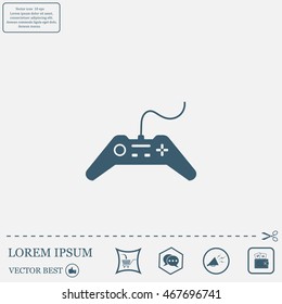 Joystick sign icon, vector illustration. Flat design style