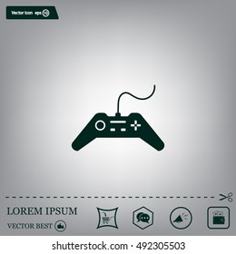 Joystick sign icon, vector illustration. Flat design style