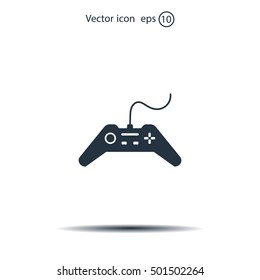 Joystick sign icon, vector illustration. Flat design style