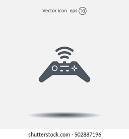 Joystick sign icon, vector illustration. Flat design style
