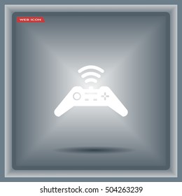 Joystick sign icon, vector illustration. Flat design style