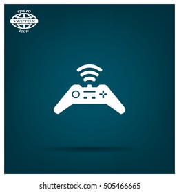 Joystick sign icon, vector illustration. Flat design style