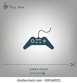 Joystick sign icon, vector illustration. Flat design style