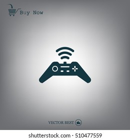 Joystick sign icon, vector illustration. Flat design style