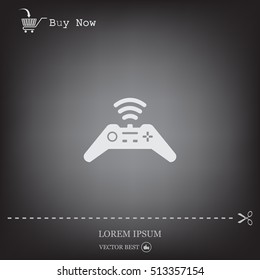 Joystick sign icon, vector illustration. Flat design style