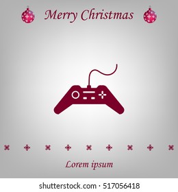 Joystick sign icon, vector illustration. Flat design style
