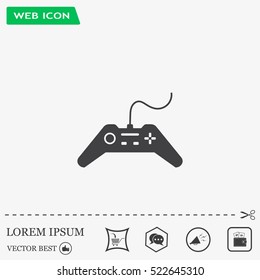 Joystick sign icon, vector illustration. Flat design style