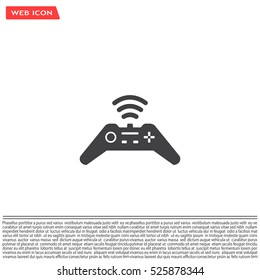 Joystick sign icon, vector illustration. Flat design style