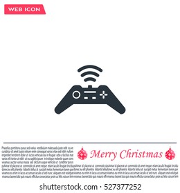 Joystick sign icon, vector illustration. Flat design style