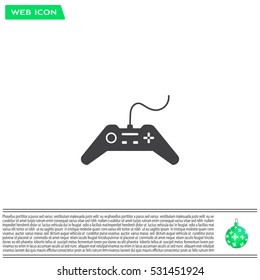 Joystick sign icon, vector illustration. Flat design style