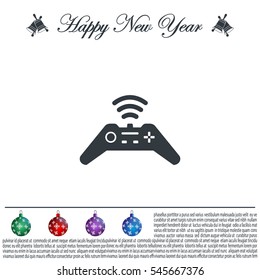 Joystick sign icon, vector illustration. Flat design style