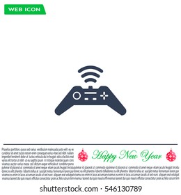 Joystick sign icon, vector illustration. Flat design style