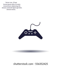 Joystick sign icon, vector illustration. Flat design style