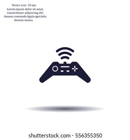 Joystick sign icon, vector illustration. Flat design style