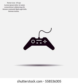 Joystick sign icon, vector illustration. Flat design style