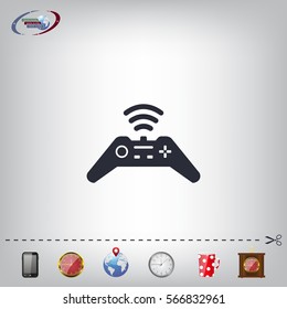 Joystick sign icon, vector illustration. Flat design style