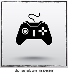 Joystick sign icon, vector illustration. Flat design style 