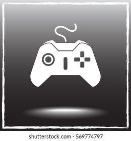 Joystick sign icon, vector illustration. Flat design style 