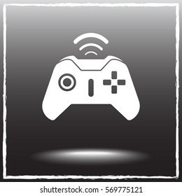 Joystick sign icon, vector illustration. Flat design style 