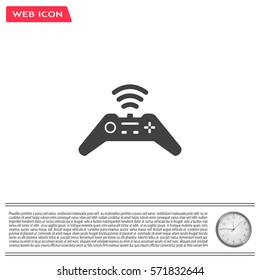 Joystick sign icon, vector illustration. Flat design style