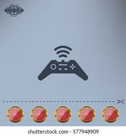 Joystick sign icon, vector illustration. Flat design style