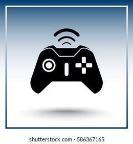 Joystick sign icon, vector illustration. Flat design style 