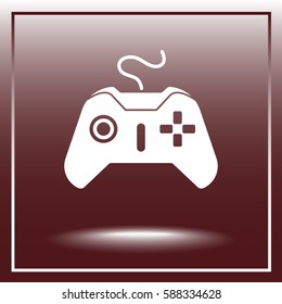 Joystick sign icon, vector illustration. Flat design style 