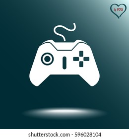 Joystick sign icon, vector illustration. Flat design style 