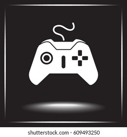 Joystick sign icon, vector illustration. Flat design style 