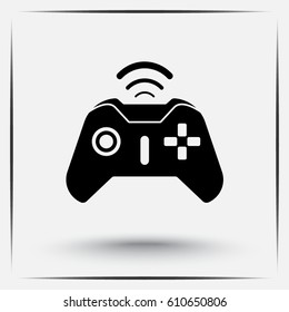Joystick sign icon, vector illustration. Flat design style 