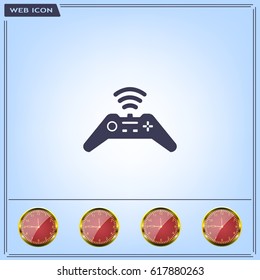 Joystick sign icon, vector illustration. Flat design style