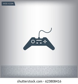 Joystick sign icon, vector illustration. Flat design style