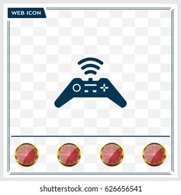 Joystick sign icon, vector illustration. Flat design style