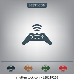 Joystick sign icon, vector illustration. Flat design style