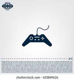 Joystick sign icon, vector illustration. Flat design style