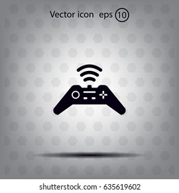 Joystick sign icon, vector illustration. Flat design style