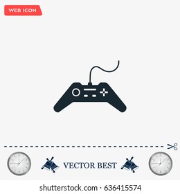 Joystick sign icon, vector illustration. Flat design style