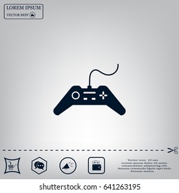 Joystick sign icon, vector illustration. Flat design style