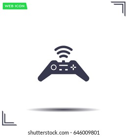 Joystick sign icon, vector illustration. Flat design style