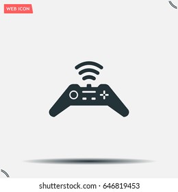 Joystick sign icon, vector illustration. Flat design style