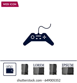 Joystick sign icon, vector illustration. Flat design style