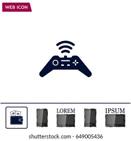 Joystick sign icon, vector illustration. Flat design style