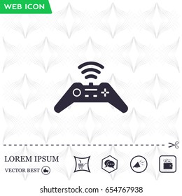 Joystick sign icon, vector illustration. Flat design style