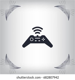 Joystick sign icon, vector illustration. Flat design style