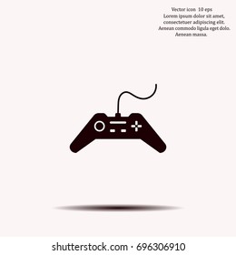 Joystick sign icon, vector illustration. Flat design style