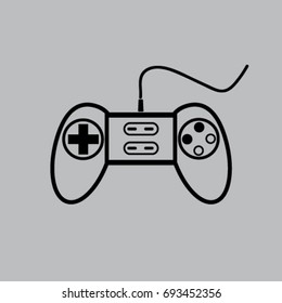 joystick silhouette vector illustration