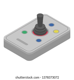 Joystick stick icon. Isometric of joystick stick vector icon for web design isolated on white background
